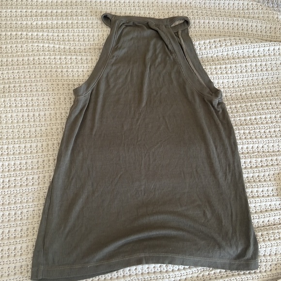 Michael Stars Aria Ribbed High Neck Tank Top - Picture 5 of 5